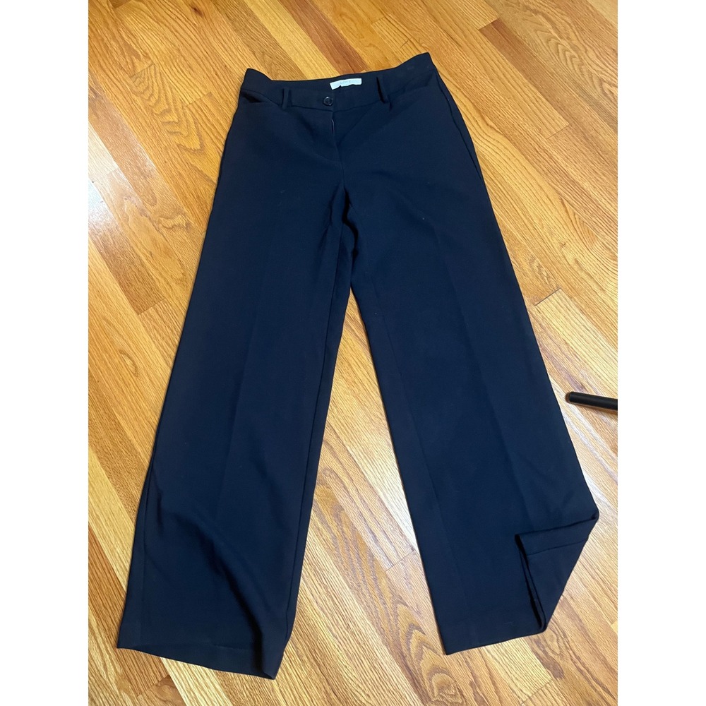 LOFT Black Curvy Wide Leg Dress Pants Trousers Womens Size 2